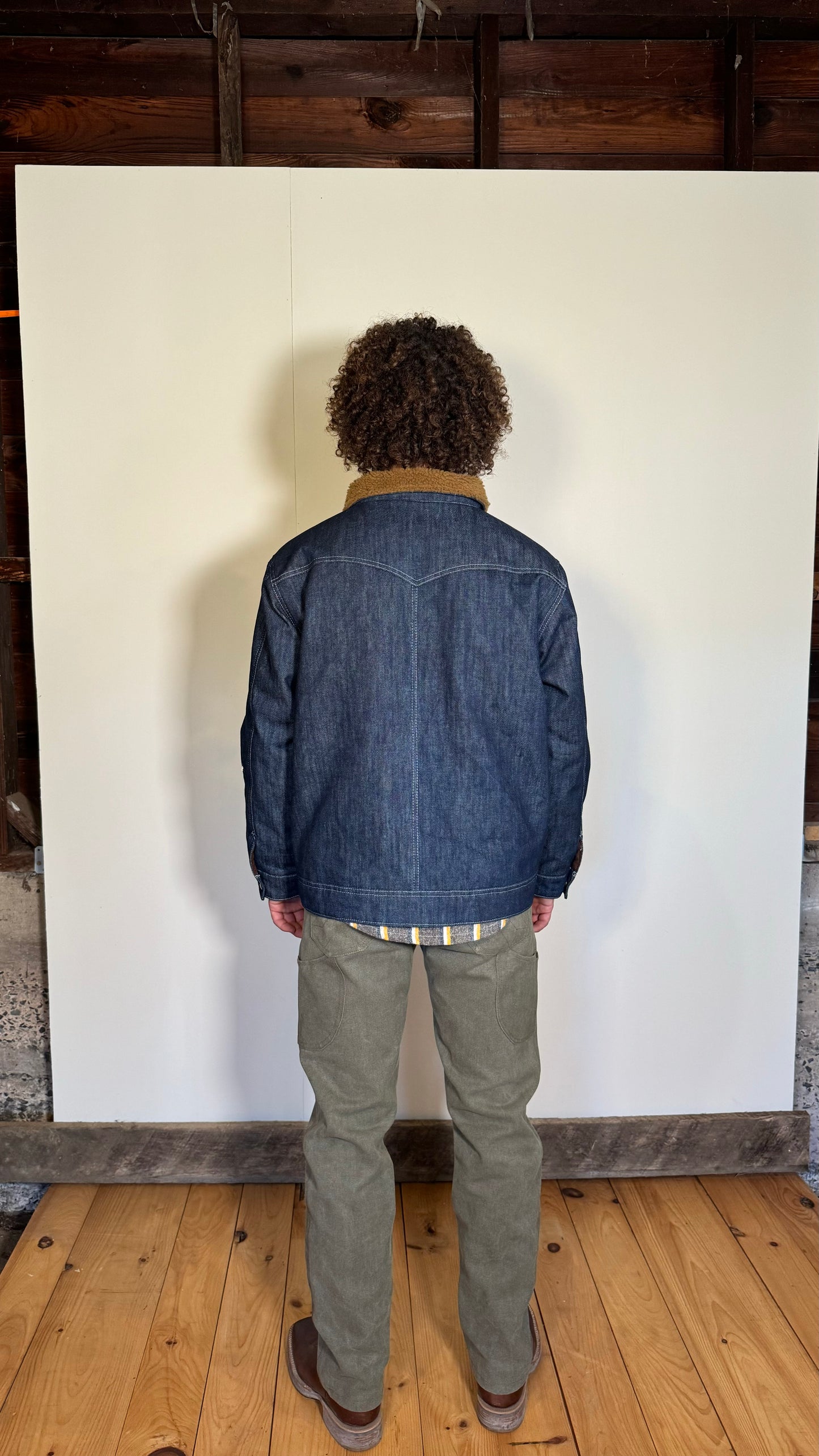 Marston Jacket - Denim with Sherpa Lining