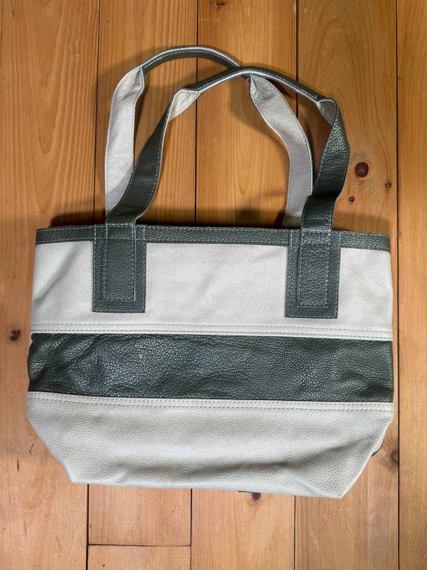 Fallston Bag - Cream & Olive Leather