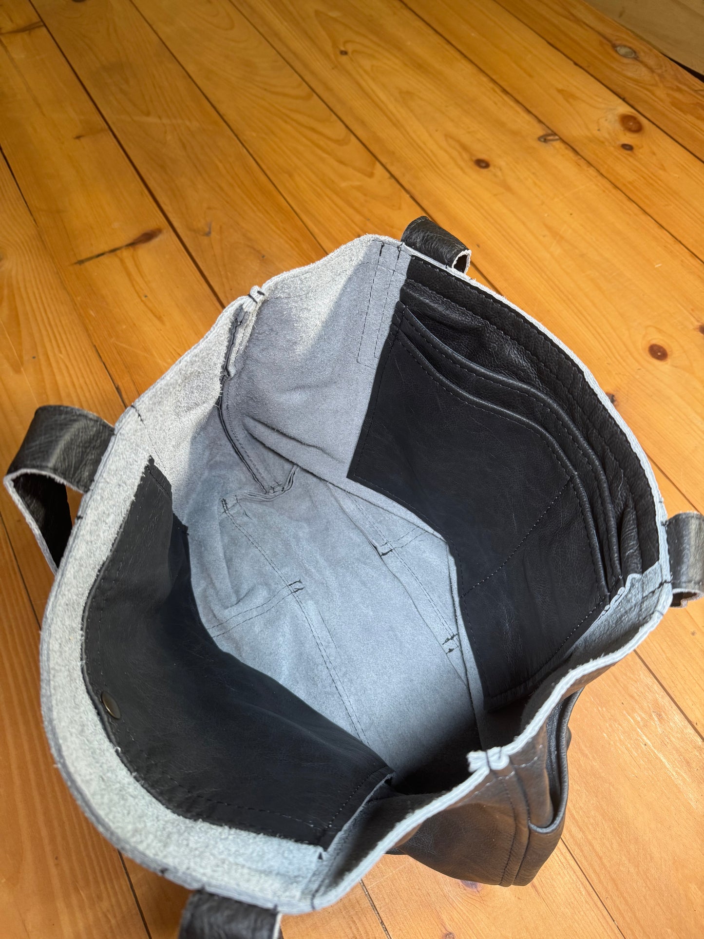 Fallston Bag - Charcoal Leather