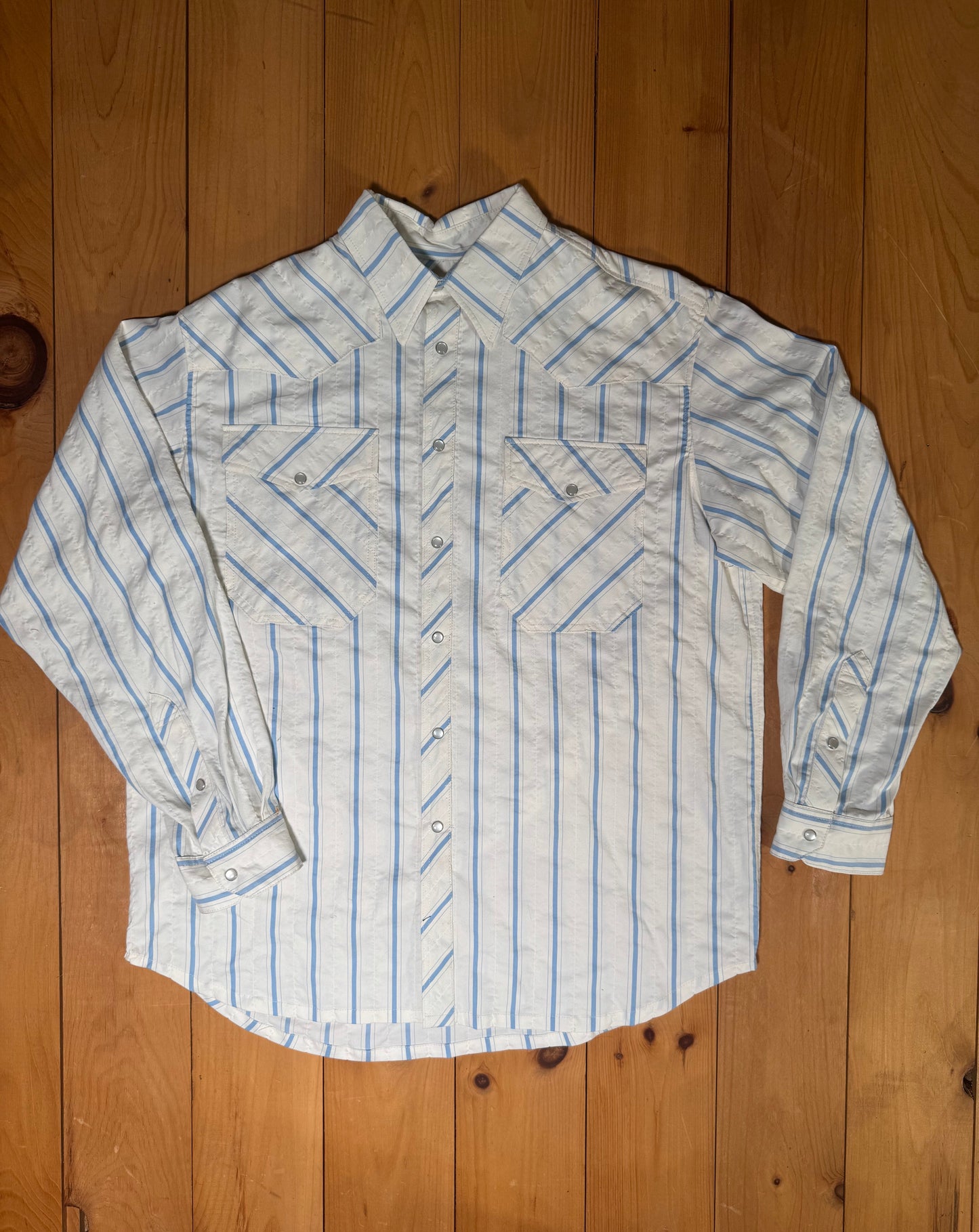 Piney Button up - Striped Western Lightweight Pearl Snap