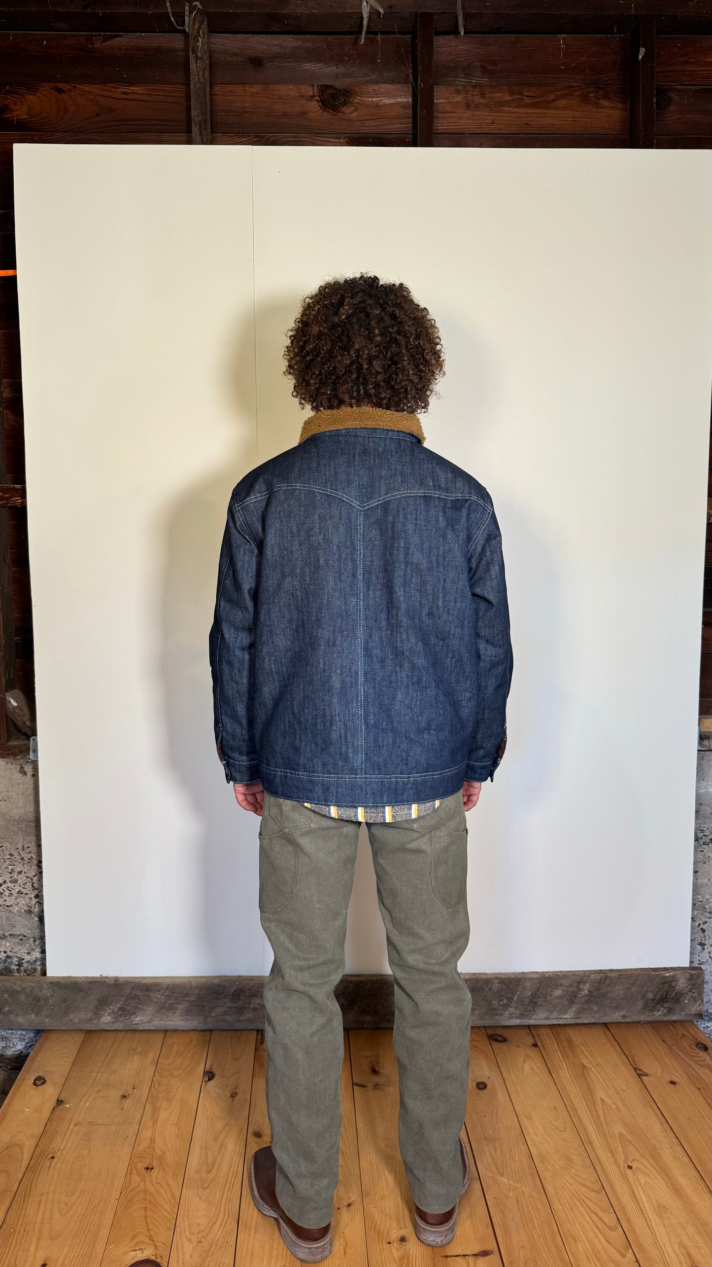 Marston Jacket - Denim with Sherpa Lining