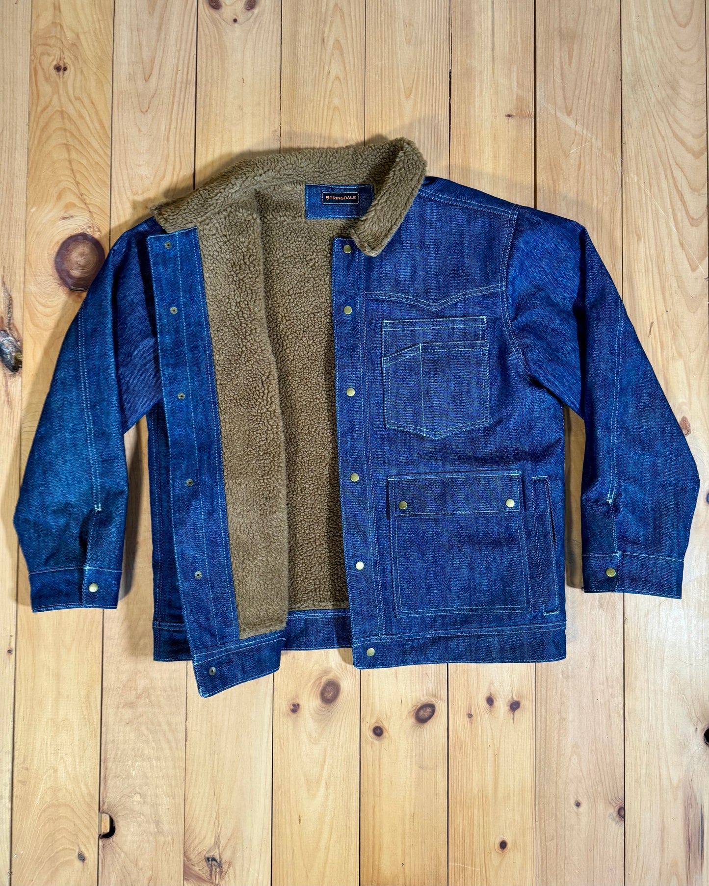 Marston Jacket - Denim with Sherpa Lining